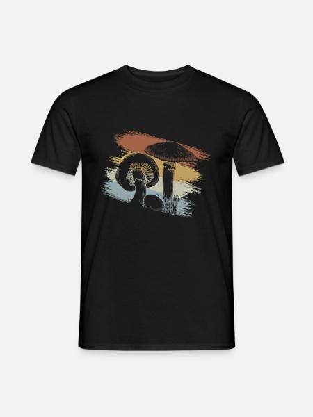 Champignons - T-shirt homme - noir