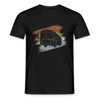 Busman - Men's T-Shirt - black - Front - AI Model Male 178 light (178cm)