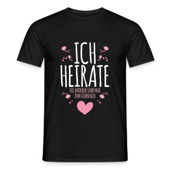 Bride Bachelor Party - Men's T-Shirt - black - Front - AI Model Male 178 light (178cm)