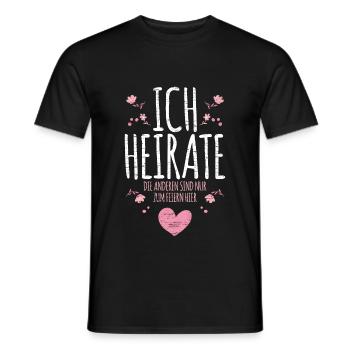 Junggesellenabschied Braut - Männer T-Shirt - Schwarz - Vorne - AI Model Male 178 light (178cm)