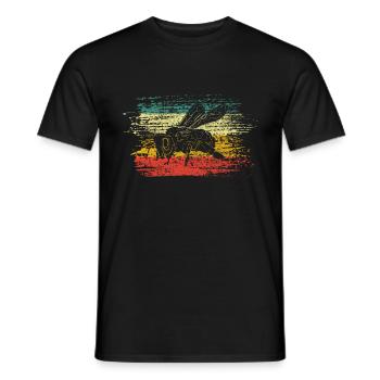 Bee Environmental Protection - Men's T-Shirt - black - Front - AI Model Male 178 light (178cm)