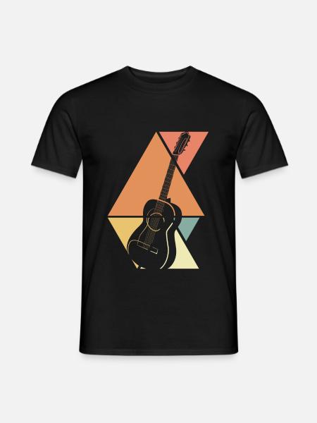 GItarre - Mænd T-shirt - sort