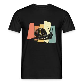 Snail - Men's T-Shirt - black - Front - AI Model Male 178 light (178cm)