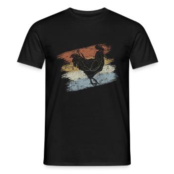 Bauernhof Hahn - Männer T-Shirt - Schwarz - Vorne - AI Model Male 178 light (178cm)
