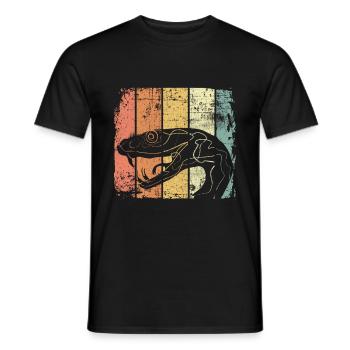 Snake - Men's T-Shirt - black - Front - AI Model Male 178 light (178cm)