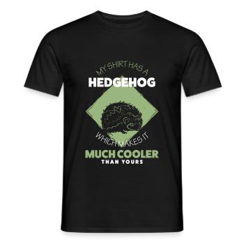 Igel - Männer T-Shirt - Schwarz - Vorne - AI Model Male 178 light (178cm)