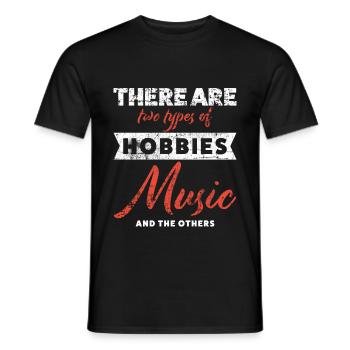 Musician - Men's T-Shirt - black - Front - AI Model Male 178 light (178cm)