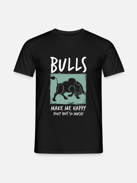 Bulle Stier - Männer T-Shirt - Schwarz