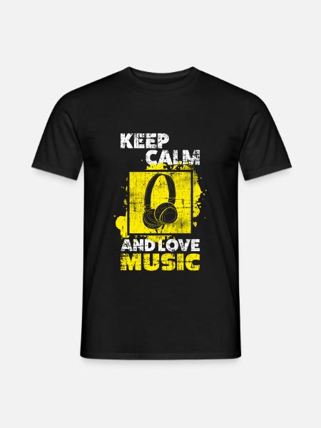 Musik - Männer T-Shirt - Schwarz