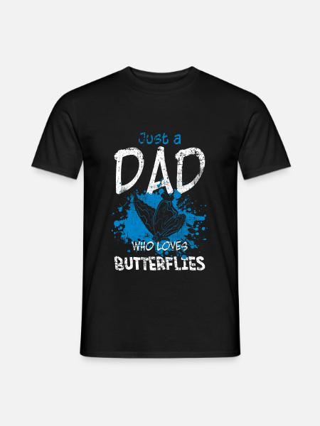 Papillon Papa - T-shirt homme - noir