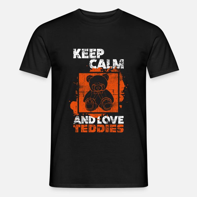 Teddy Teddybär - Männer T-Shirt - Schwarz