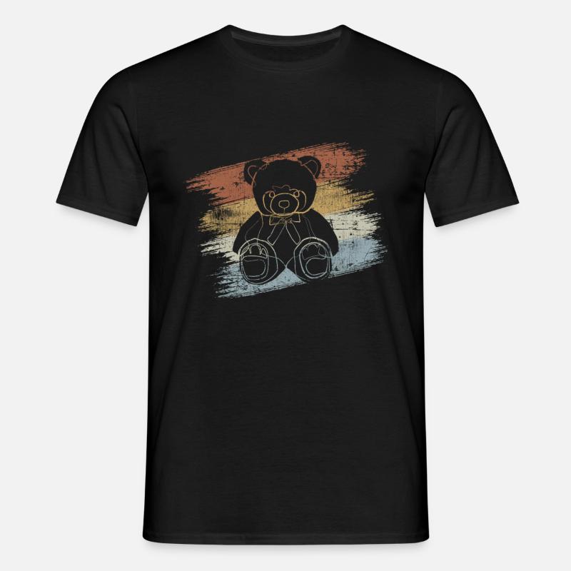 Teddy Teddybär - Männer T-Shirt - Schwarz
