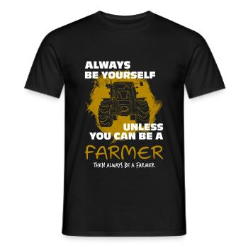 Traktor lustig - Männer T-Shirt - Schwarz - Vorne - AI Model Male 178 light (178cm)