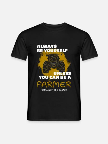 Tractor funny - Men's T-Shirt - black
