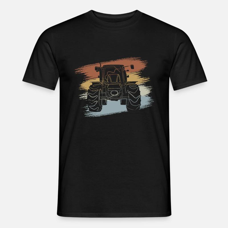 Traktor - Männer T-Shirt - Schwarz