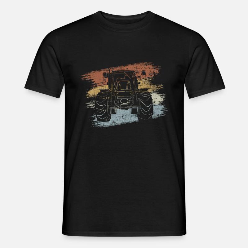 Traktor - Männer T-Shirt - Schwarz