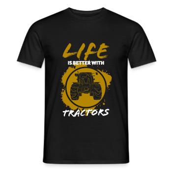 Traktor - Männer T-Shirt - Schwarz - Vorne - AI Model Male 178 light (178cm)