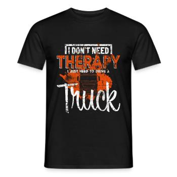 Truck Driver - Men's T-Shirt - black - Front - AI Model Male 178 light (178cm)