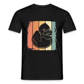 Badewanne Badeente - Männer T-Shirt - Schwarz - Vorne - AI Model Male 178 light (178cm)