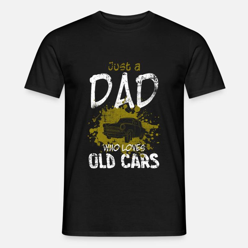 Oldtimer Auto Papa - Männer T-Shirt - Schwarz