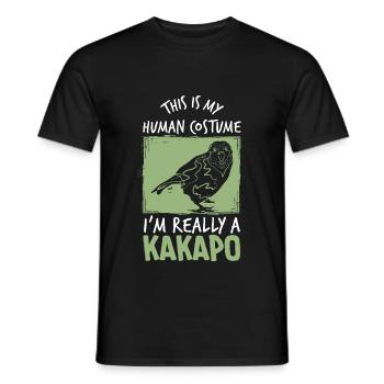 Kakapo costume d’Australie - T-shirt homme - noir - Devant - AI Model Male 178 light (178cm)