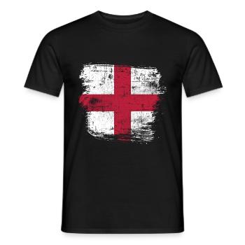 England - Men's T-Shirt - black - Front - AI Model Male 178 light (178cm)