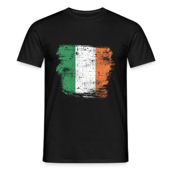 Irlande - T-shirt homme - noir - Devant - AI Model Male 178 light (178cm)