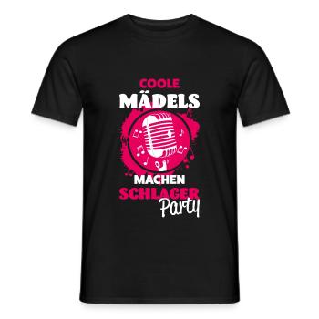 Schlager Girls - Men's T-Shirt - black - Front - AI Model Male 178 light (178cm)