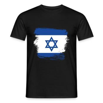 Israel - Men's T-Shirt - black - Front - AI Model Male 178 light (178cm)