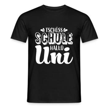 Uni Student Schulabschluss - Männer T-Shirt - Schwarz - Vorne - AI Model Male 178 light (178cm)