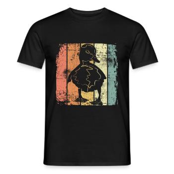 Entchen Baby Ente - Männer T-Shirt - Schwarz - Vorne - AI Model Male 178 light (178cm)