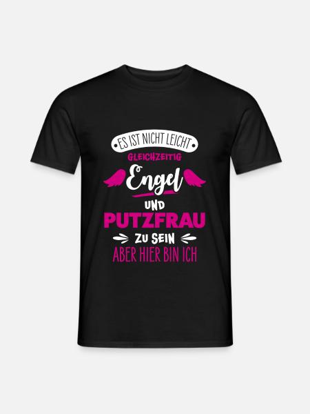 Cleaning lady funny - Men's T-Shirt - black