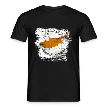 Zypern - Männer T-Shirt - Schwarz - Vorne - AI Model Male 178 light (178cm)