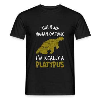 Costume d’ardent Australie - T-shirt homme - noir - Devant - AI Model Male 178 light (178cm)