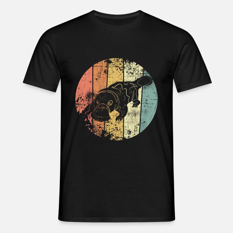 Schnabeltier - Männer T-Shirt - Schwarz