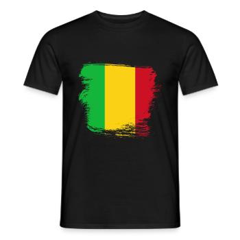 Drapeau du Mali - T-shirt homme - noir - Devant - AI Model Male 178 light (178cm)