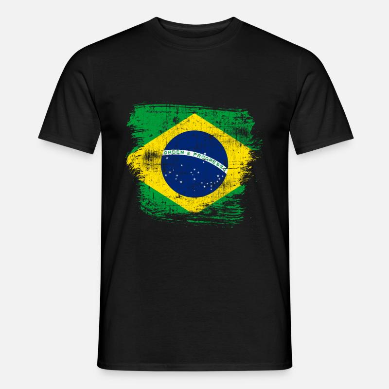 Brasilien - Männer T-Shirt - Schwarz