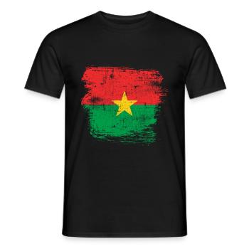 Burkina Faso - Men's T-Shirt - black - Front - AI Model Male 178 light (178cm)