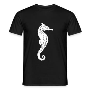 Seahorse Seahorse - Men's T-Shirt - black - Front - AI Model Male 178 light (178cm)