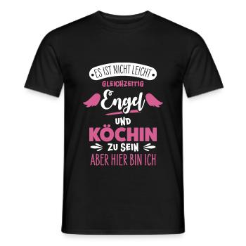 Köchin - Männer T-Shirt - Schwarz - Vorne - AI Model Male 178 light (178cm)