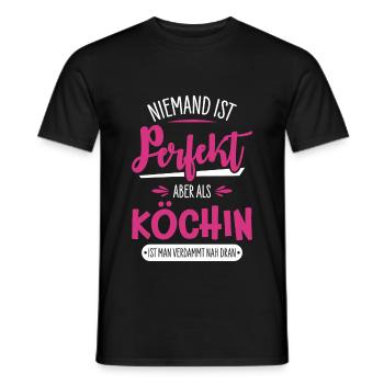Köchin - Männer T-Shirt - Schwarz - Vorne - AI Model Male 178 light (178cm)