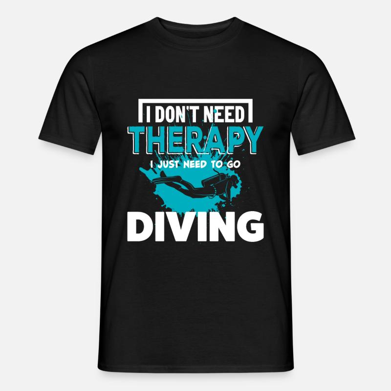 Diving Divers - Men's T-Shirt - black