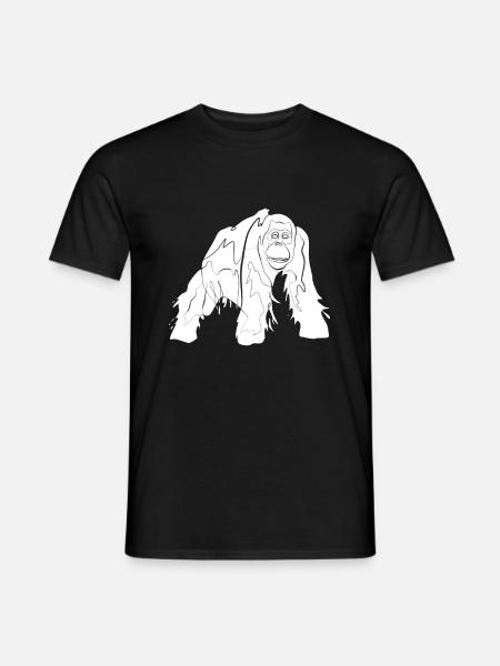 Orangutan - Men's T-Shirt - black