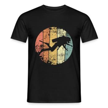Diver - Men's T-Shirt - black - Front - AI Model Male 178 light (178cm)