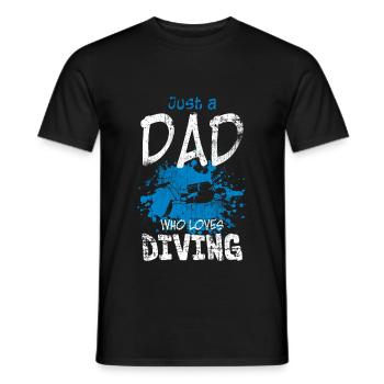 Plongeur Papa - T-shirt homme - noir - Devant - AI Model Male 178 light (178cm)