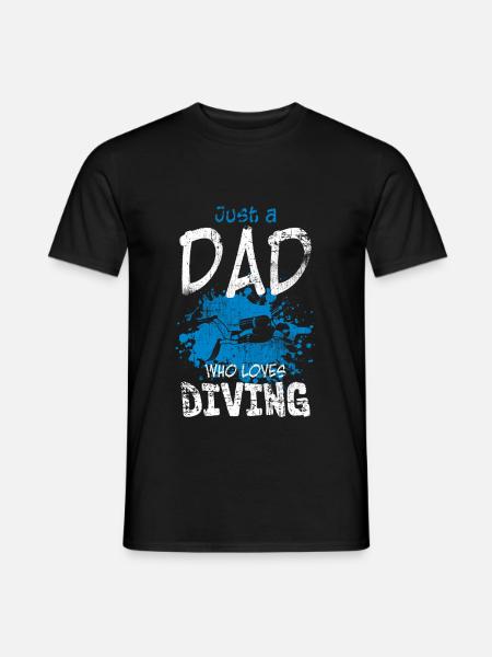 Diver Papa - Men's T-Shirt - black