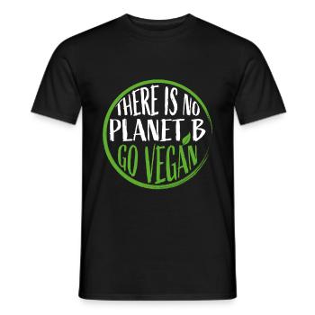 Vegan Environmental Protection - Men's T-Shirt - black - Front - AI Model Male 178 light (178cm)