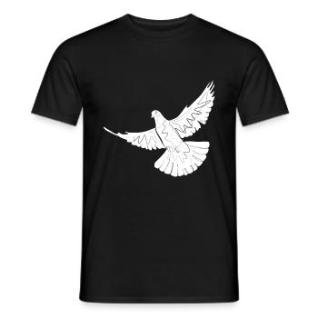 Dove - Men's T-Shirt - black - Front - AI Model Male 178 light (178cm)