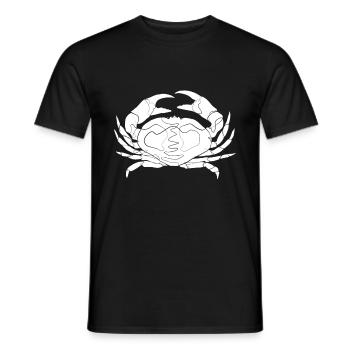 Crab Crab - Men's T-Shirt - black - Front - AI Model Male 178 light (178cm)
