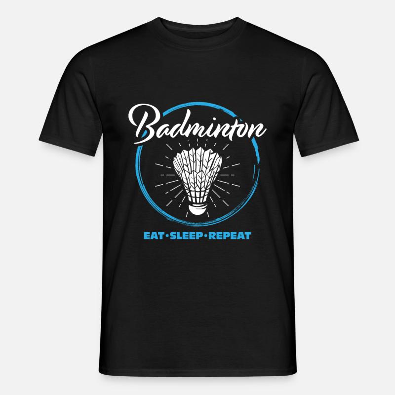 Badminton - Männer T-Shirt - Schwarz